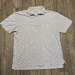 Peter Millar Seaside Polo Martini Cocktail All Over Mens Medium Golf Pima Cotton